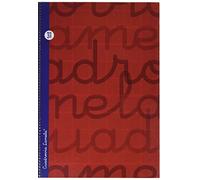 Lamela 7FTE003R - Cuaderno folio en espiral, color rojo