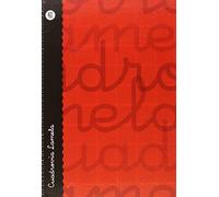 Cuaderno Espiral LAMELA Folio 80H Cuadrovía 4 mm. Tapa Extradura Rojo