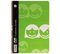 Cuaderno Espiral LAMELA 4º 40H Cuadrovía 2,5 mm. Tapa Básica Surtido
