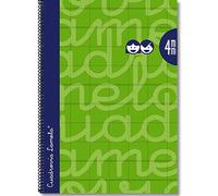 Lamela - Cuaderno con espiral, folio, tapa dura, talla 80 páginas/4 mm