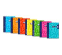 Lamela Cuaderno Espiral 80H 4º 90gr Cuadrovía 3mm Cubierta Extra Dura Colores Surtidos Set 6 Unidades (Set de 6)