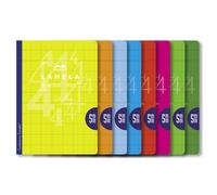 Lamela libreta grapada 50h a4 cuadrovia 5 mm surtido pack de 5 (5 col.