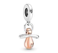 LaMenars Baby Chupete Dangle Charm 925 Sterling Silver Beads Se adapta a Bracelets, Halloween Birthday Jewelry Gifts Mujeres Niñas