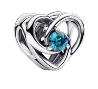 LaMenars Blue Openwork Heart Charmper Braccialetti in Argento Sterling 925 Charms Donna Mother's Day Birthday Anniversary Jewelry for Wife