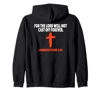 Lamentaciones 3:31 Versículos de la Biblia Escritura Sudadera con Capucha