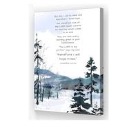 Lamentations 3 21-24 His Mercies Are Every Morning Canvas Wall-Art Bible Verse Print Christian Home Decor(Unframed,08x12inch(20x30cm))