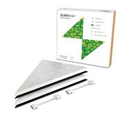 LaMetric Kit de expansión SKY: 2 paneles LED triangulares inteligentes con 64 RGB (16 millones de colores) de píxeles triangulares por panel - Aplique modular wifi blanco para decoración, juegos y