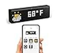 Lametric time reloj wi-fi para hogar inteligente, lm 37x8, negro
