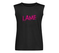 Lamf L.A.M.F As Worn by Johnny Thunders - Camiseta sin mangas para hombre, cuello redondo, 100% algodón, camiseta sin mangas unisex, Negro, XXL