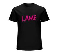 Lamf L.A.M.F As Worn by Johnny Thunders Print Unisex T-Shirts Men tee Cotton Tops Black Shirt M