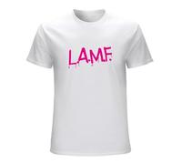 Lamf L.A.M.F As Worn by Johnny Thunders Print Unisex T-Shirts Men tee Cotton Tops White Shirt M