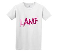 Lamf L.A.M.F As Worn by Johnny Thunders Print Unisex T-Shirts Men tee Cotton Tops White Shirt XL
