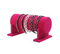 LAMF Soporte de exhibición de joyas desmontable para el pelo, diadema para el pelo, organizador de terciopelo con barra en T, soporte de exhibición para cadenas, pulseras, collares