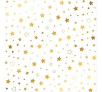 Lámia de acetato foil motálizado |12"x12"| - Estrellas (oro)