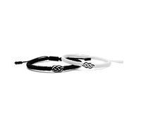LAMIBEE Infinity Love - Pulsera multicolor para hombres y mujeres, pulsera tibetana de nudo amuleto de la suerte, cuerda de hilo tejida para amigos y parejas, paz y protección, 7 centimeters, fibra