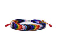 LAMIBEE Pulsera tibetana de pansexualidad bisexual LGBT con orgullo y amor | Amuleto y pulsera de cuerda bohemia para mujeres y hombres, hilo para él y ella, Adjustable, Cobre, Ágata