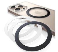 Lamicall Anillo Metal Adhesivo para Móvil y Funda - [4 Piezas] [0.5mm Ultrafino] Compatible con MagSafe Cargador Inalámbrico & Otro Accesorio para MagSafe, para iPhone 16 15 14 13 12 11 y Android