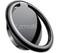 Lamicall Anillo Soporte Móvil, Soporte Teléfono - Soporte Móvil para iPhone 13 Pro MAX, 12 Pro MAX/Mini 11 Pro MAX, SE, XS MAX XR X 8 7 6S 6 Plus 5S, Samsung S10 S9 S8, Huawei, Smartphones - Negro