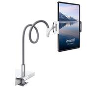 Lamicall - Soporte Ajustable con Cuello de Cisne, Soporte Universal para iPad Pro 10.5, 9.7, iPad Air Mini 2 3 4, iPhone, Switch, Samsung Tab, Otras tabletas, Color Gris