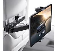 Lamicall Soporte de Reposacabezas para Tablet y Móvil - Brazo Telescópico de Doble Eje, 360° Rotación, Compatible Con iPad, Samsung Tab, Switch y Otros 4.7-11" Dispositivos - Negro