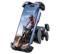 Lamicall Soporte Móvil Bicicleta, Soporte Móvil Moto, Liberación Rápida | 360°Rotación, Soporte Teléfono Manillar para iPhone 18 17 16 15 14 Pro Max/Air/Plus/Mini, Samsung Huawei, 4,7-6,8” Smartphone