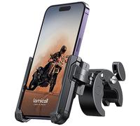 Lamicall Soporte Móvil Bicicleta, Soporte Teléfono Moto, 1S Liberación | 360° Rotación, Soporte Móvil Manillar Bici para iPhone 18/17/16/15/14/13 Pro Max Air Plus Mini XS, Otro 4,7-6,8” Smartphone