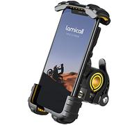 Lamicall Soporte Movil Bicicleta, Soporte Teléfono Moto - Rotación 360° Soporte Manillar para iPhone 16 Pro MAX, 15/14/13/12 Pro MAX Plus Mini XR XS 8, Samsung S10 S9 S8, Huawei, 4.7-6.8" Smartphones