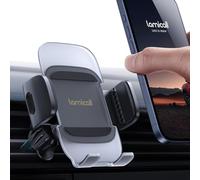 Lamicall Soporte Móvil Coche para Rejilla del Aire - [Diseño Translúcido] Liberación Rápida, Gancho Metálico, Soporte Móvi Coche del Aire Ventilación para iPhone 16 15 14 13, Huawei, 4-7” Smartphone