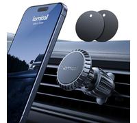 Lamicall Soporte Móvil Coche, Soporte Móvil Coche Imán - Clip de Gancho Mejorado [6 Súper Imanes ] 360° Rotación, Soporte Magnetico Móvil para Rejilla del Aire para iPhone 16 15 14, Huawei, Smartphone