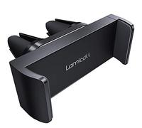 Lamicall Soporte Móvil Coche, Soporte Teléfono - Rejillas de Ventilación Salidas de Aire para iPhone 17 Pro MAX Air, 16 15 14 13 12 Pro MAX Mini, XS MAX XR X 8 7, Samsung, Android Smartphones - Negro