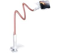 Lamicall Soporte Móvil con Cuello de Cisne - Soporte Teléfono e Smartphones para iPhone 16 Pro Max Plus, 15 14 13 12 11 Pro Max Mini Plus XR X 8 7 6 Plus, Samsung, Huawei, Otras Smartphones - Oro Rosa