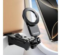 Lamicall Soporte Móvil Mesa de Avión - Soporte Magnético para Teléfono Avión Plegable con Herramientas Ajuste, 360° Rotación, Manos Libres, Apto para iPhone 16/15/14/13 y Otros Smartphones de 4,7-7"