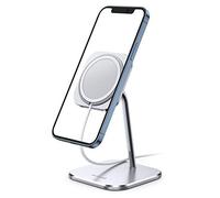 Lamicall Soporte Móvil para MagSafe - Soporte Ajustable Diseñado para Apple MagSafe, Hecho de Aluminio y Compatible con iPhone 16 15 14 Pro MAX Plus, 13/12 Pro MAX, Mini, SE [MagSafe No Incluido]