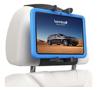 Lamicall Soporte Tablet Reposacabezas Coche - [Clip Silicona Ancho] [Plegable] 360° Rotación, Tira Mágica Elástica Soporte para Funda Gruesa, para iPad, Switch y Otros 6,1 a 13" Tablet