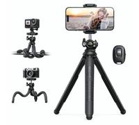 Lamicall Tripode Móvil - [3 en 1] Mini Tripode Móvil Portátil, Palo Selfie | con Control Remoto Inalámbrico, 360°Rotación, Trípode Flexible con Tornillo 1/4'' para iPhone/Android, para GoPro/Cámara