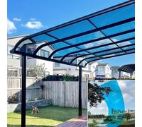 Lámina acrílica de policarbonato transparente de 1,22 x 13 m, panel de policarbonato para invernadero, hojas de repuesto de fácil corte para uso en exteriores, resistente a la intemperie, aplicaciones