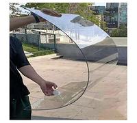 Lámina acrílica transparente, 1 mm de grosor, cubierta de policarbonato impermeable para invernaderos y techos de pérgola, fácil de cortar y doblar, 0,8 x 5 m, paneles duraderos para uso en exteriores