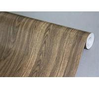Lámina adhesiva para muebles, aspecto de madera, lámina autoadhesiva de madera, papel pintado de 45 cm x 300 cm, color marrón, vintage, a rayas, resistente al agua, para muebles, paredes, armarios,