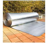 Lámina Aislant Autoadhesivo Aislamiento Termico Reflexivo, Doble Cara de Revestimiento Aluminizado de Aislamiento Térmico, Aislante Radiadores con Burbujas, para Techo, Pared, Fachada ( Size : 1x10m )