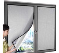 Lámina Aislante de Aluminio para Ventanas con ventosas, Cortina Reflectante Que Reduce el Calor, lámina térmica Parasol, Cubierta para Ventanas para el hogar, la Oficina y la Autocaravana.