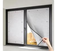 Lámina Aislante de Aluminio para Ventanas, Película Reflectante del Calor de Doble Cara, Vinilo Opaco Anti UV y Privacidad con Ventosas para Hogar Oficina y Solárium