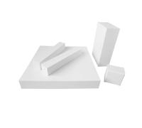 Lámina aislante de cerámica de alúmina, Investigación de láminas cerámica alúmina térmicamente conductoras, 50 x (50-150) (6-30) mm, paquete 2(50x150x6mm)