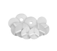 Lámina aislante de cerámica de alúmina, Paquete de placas junta cerámica alúmina 10 tamaños múltiples resistentes a altas temperaturas uso industrial(Alumina Cake*6cm Solid)