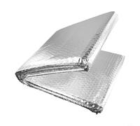 Lámina aislante de radiador de 5 m x 60 cm, lámina de burbujas de aluminio de doble cara que refleja el 95% del calor, para caber detrás de radiadores para ahorrar energía y ruido (sin calcomanías)
