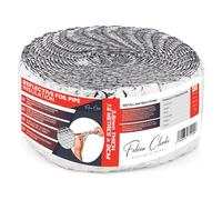 Lámina aislante para tuberías (7,5 m x 80 mm), ahorro de energía térmica para aislamiento interno o externo de tuberías y conductos