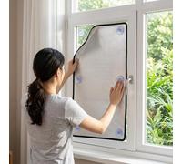 Lámina Aislante Reflectante de Aluminio Doble Cara - Aislamiento Reutilizable Para Ventanas, Película Reflectante Para Coche, Oficina, Camper, Veranda y Reducción de Ruido(90x130cm)