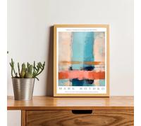 Lámina artística moderna nórdica con famosa pintura al óleo, impresión abstracta clásica en lienzo rosa y negro, póster decorativo colorido (60x80 cm/sin marco)