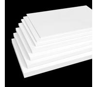 Lámina blanca de politetrafluoroetileno, Hoja de plástico PTFE 300x300mm 1-2mm 2 paquetes for sellar bricolaje industrial(1mm)