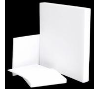 Lámina blanca de politetrafluoroetileno, Hoja de PTFE blanca baja fricción calor fácil corte 250x250mm 3-8mm sellado DIY(6mm)