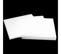 Lámina blanca de politetrafluoroetileno, Lámina PTFE Blanca 300x300mm 0,3-1mm Espesor(0.3mm)